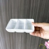 White porcelain three-compartment dipping sauce plate, seasoning plate, barbecue sauce plate, ceramic tableware wholesale, for hotels, restaurants and eateries, household use Application Scenario